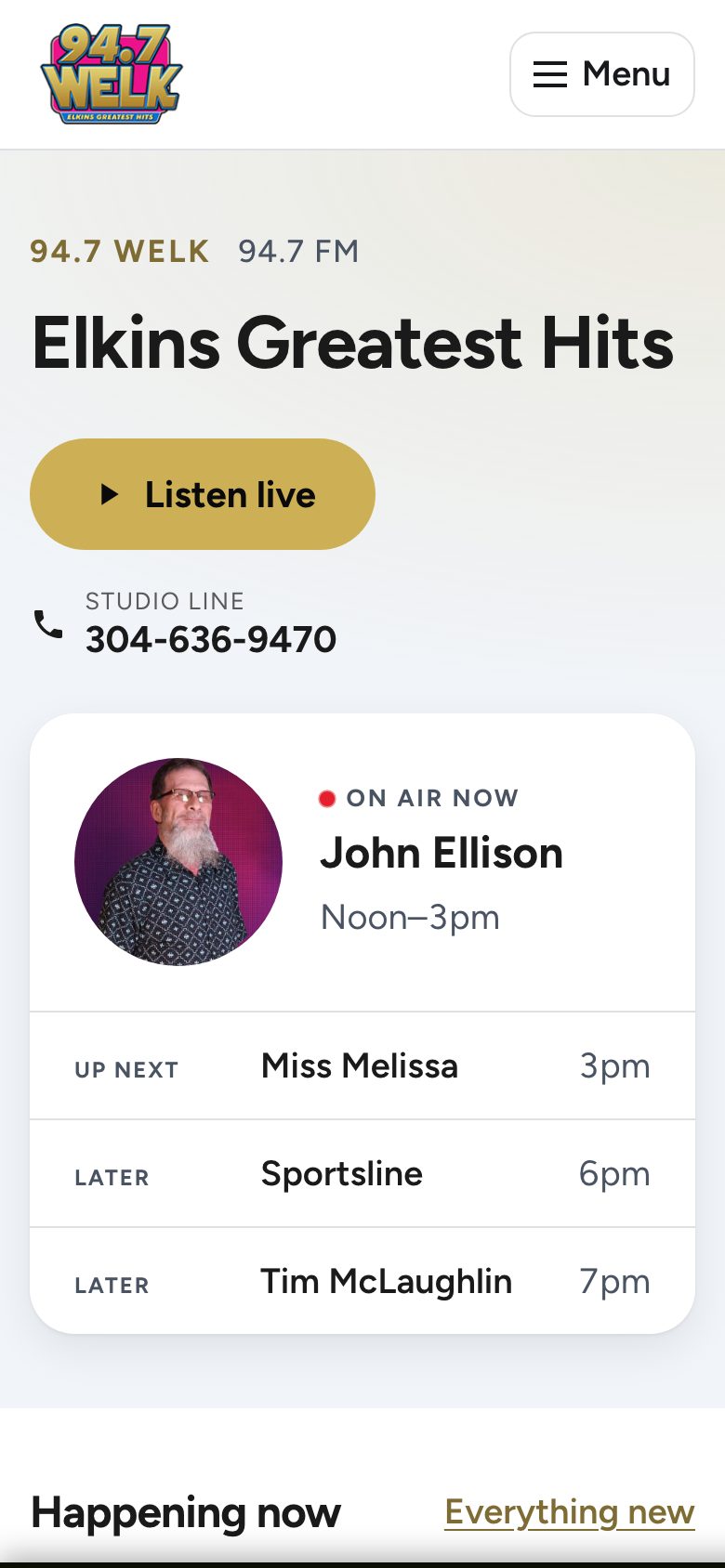 94.7 WELK — phone