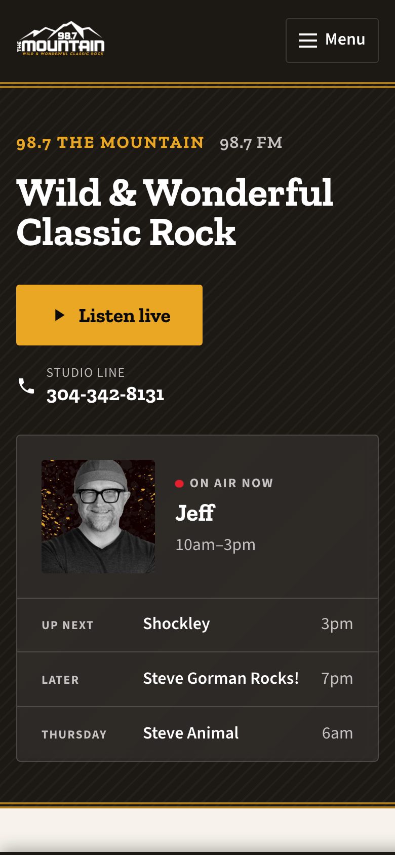 98.7 The Mountain — phone