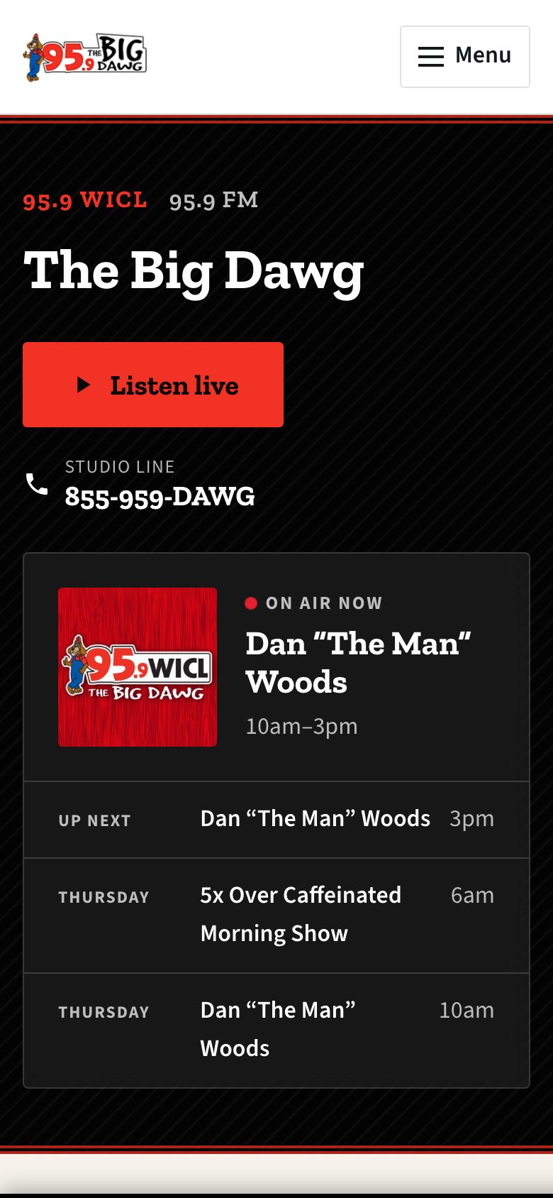 95.9 WICL — phone