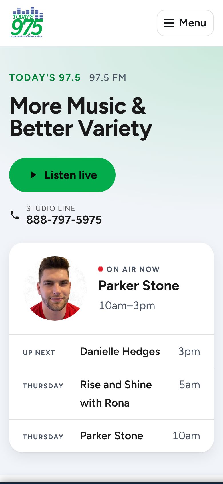 Today's 97.5 — phone