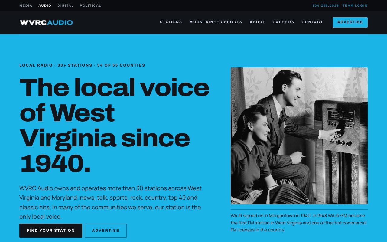 WVRC Audio — desktop